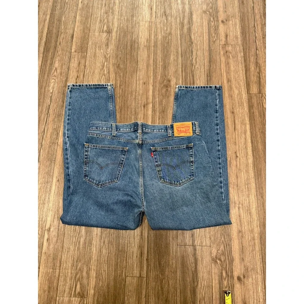Levi's Men's 505 Mid‎ Rise Regular Fit Straight Leg Full Fit Jeans 40